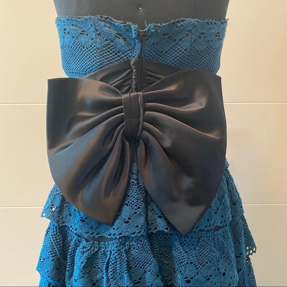 Vintage Betsey Johnson Crochet Tea Dress - Picture 4 of 5